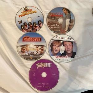 5 COMEDY MOVIE DVDS